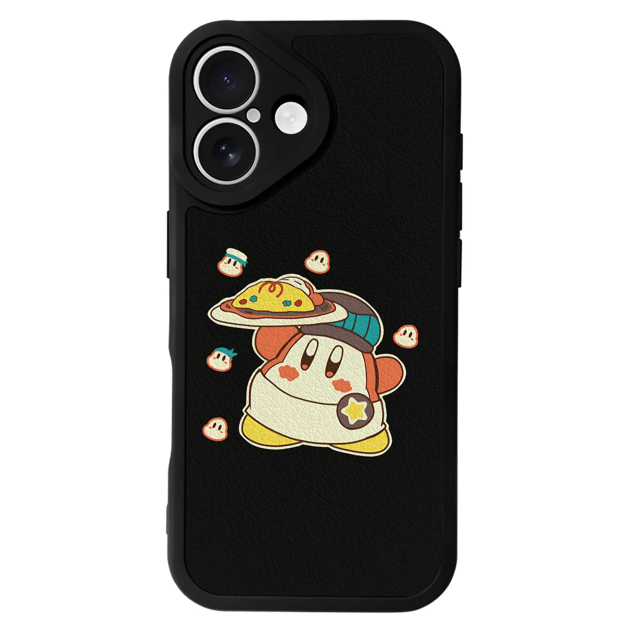 星のカービィ グッズ ワドルディ - IPhone 16シリーズ対応 ・ シリコンスマホケース ・ レザー調 ・ 高精度フィット ・ 耐衝撃 ・ ワイヤレス充電対応 ・ 精密カット